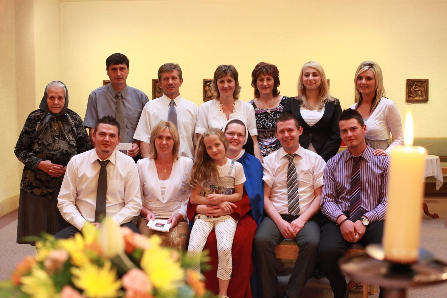 Sr. Maria Sidorova im Kreise ihrer Familie